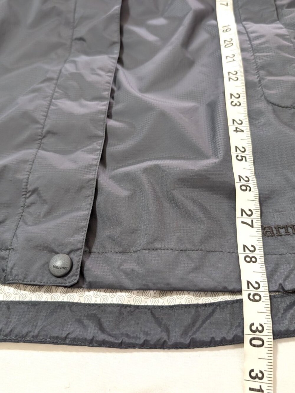 MARMOT Windbreaker Jacket Men's 2XL Gray Safeco Logo Hooded Rain Outdoor - Picture 16 of 16